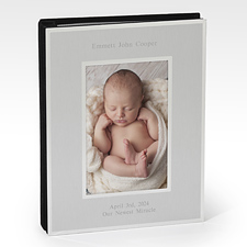 Engraved Flat Iron Silver Photo Album - 43840