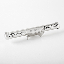 Engraved Wedding Certificate Holder  - 43996