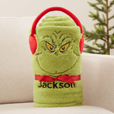 The Grinch Personalized Fleece Blanket  - 44240