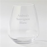 Engraved Luigi Bormioli Atelier Stemless Wine Glass - 44252