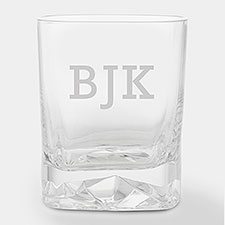 Luigi Bormioli Engraved Monogram On the Rocks Strauss Glass - 44310