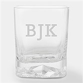 Luigi Bormioli Engraved Monogram On the Rocks Strauss Glass - 44310