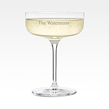 Engraved Luigi Bormioli Champagne Coupe - 44342