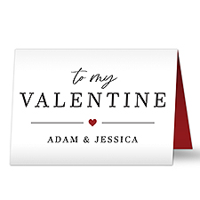 To My Valentine Personalized Greeting Card  - 44597