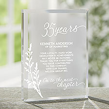 Retirement Personalized Acrylic Block Keepsake  - 45192