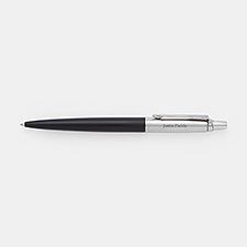 Engraved Parker Silver and Black Jotter Pen - 45935