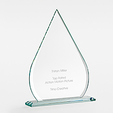 Engraved Tear Drop Award Medium - 46055