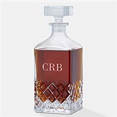 Engraved Monogram Godinger Hatch Decanter - 46142