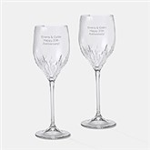 Engraved Vera Wang Wedgwood Duchess Wine Pair   - 47116