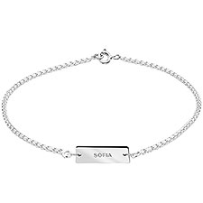 Personalized Dainty Name Anklet  - 47522D