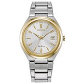 Engraved Citizen Eco Drive 35mm Two-Tone Watch - 47631