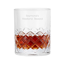 Engraved Single Hatch DOF Whiskey Glass  - 48575