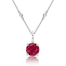 Personalized Birthstone Pendant Necklace - 49090D