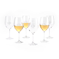 Etched Lenox Tuscany White Wine Glass Set   - 49224