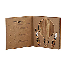 Engraved Wood Cheese Board Gift Set    - 49244