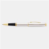 Engraved Cross Coventry Chrome & Gold Rollerball Pen - 49555