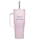 Engraved Corkcicle 30oz Cold Cup with Handle in Powder Pink     - 50326