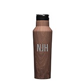 Engraved Corkcicle Monogram 20oz Sport Bottle in Walnut    - 50334