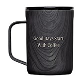 Engraved Corkcicle 16oz Insulated Mug in Burnt Wood   - 50613