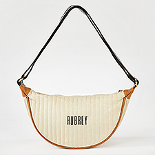 Embroidered Shiraleah Sling Crossbody in Ivory   - 50736