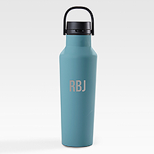 Engraved Corkcicle Monogram 20oz Sport Bottle in Storm Teal  - 50747