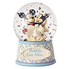 Mickey & Minnie Disney Wedding Snow Globe - 51184