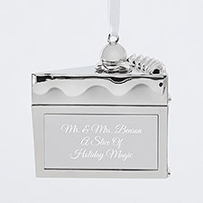 Engraved Cake Slice Ornament   - 51310