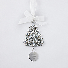 Engraved Jeweled Tree Ornament  - 51331