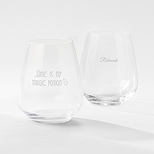 Engraved Magic Potion Atelier Stemless Wine Glass   - 51614