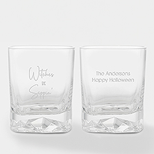 Engraved Witches Sippin' Whiskey Rocks Glass   - 51616