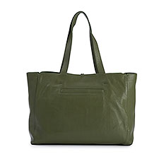 Vera Bradley Leather Hathaway Tote in Bronze Green   - 52109