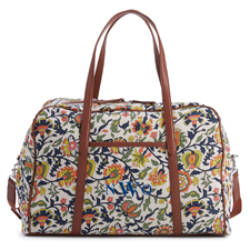 Vera Bradley Miramar Weekender in Marrakesh Vines and Leather      - 52159