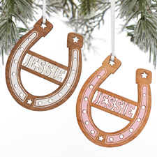 Engraved Horseshoe Ornament for Kittenish by Jessie James Decker  - 52502