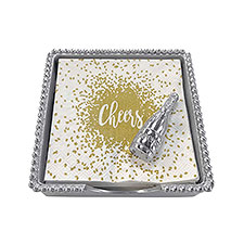 Mariposa "Cheers" Champagne Bottle Napkin Weight     - 52529