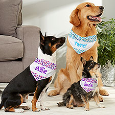 Dog Bone Personalized Dog Bandanas - 5279