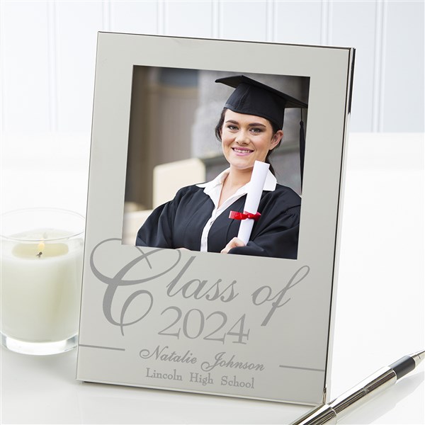 Personalized Silver Picture Frames - Graduation Class - 11857