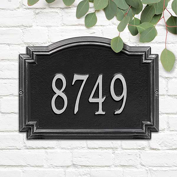 Personalized House Number Plaque - Williamsburg Design  - 18038D