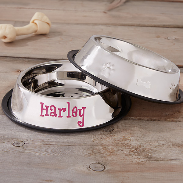 Personalized Dog Bowls - Stainless Steel - 18112