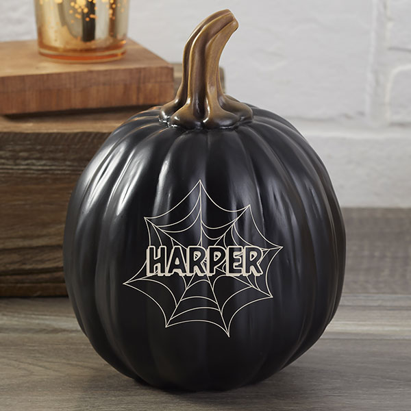 Personalized Pumpkins - Spiders & Spiderwebs - 21608