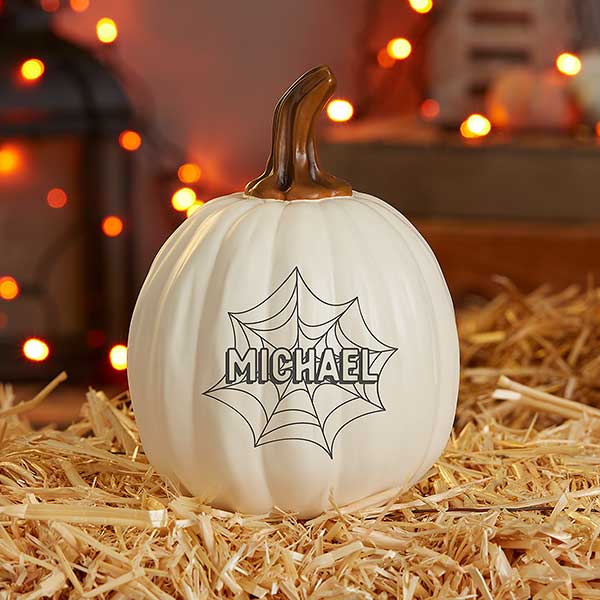 Personalized Pumpkins - Spiders & Spiderwebs - 21608