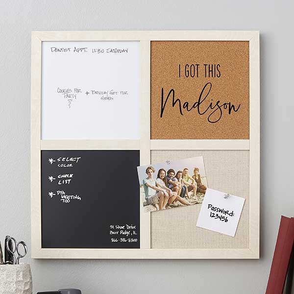 Personalized Multi-Purpose Framed Memo Board - My Notes - 24850