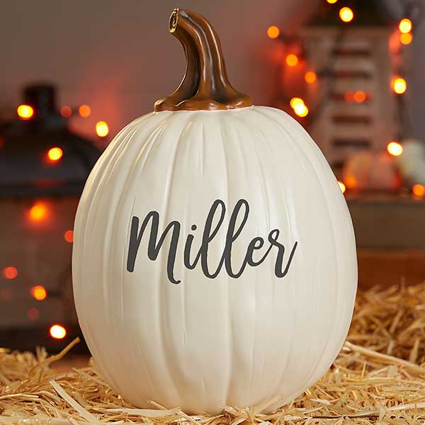 Boo, Spooky, Welcome Personalized Pumpkins - 27462