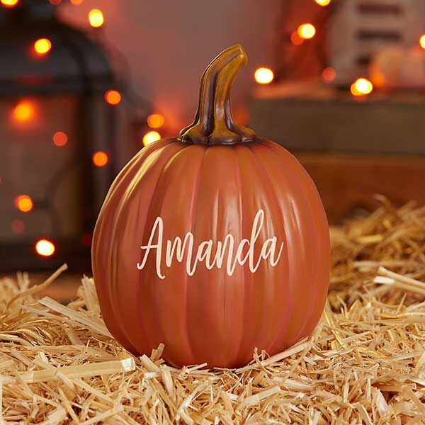 Boo, Spooky, Welcome Personalized Pumpkins - 27462