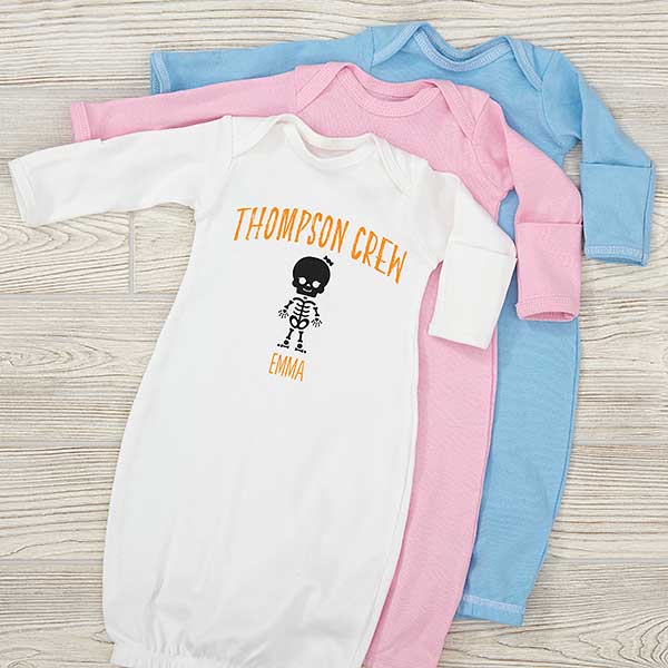 Skeleton Family Personalized Halloween Baby Clothing - 27703