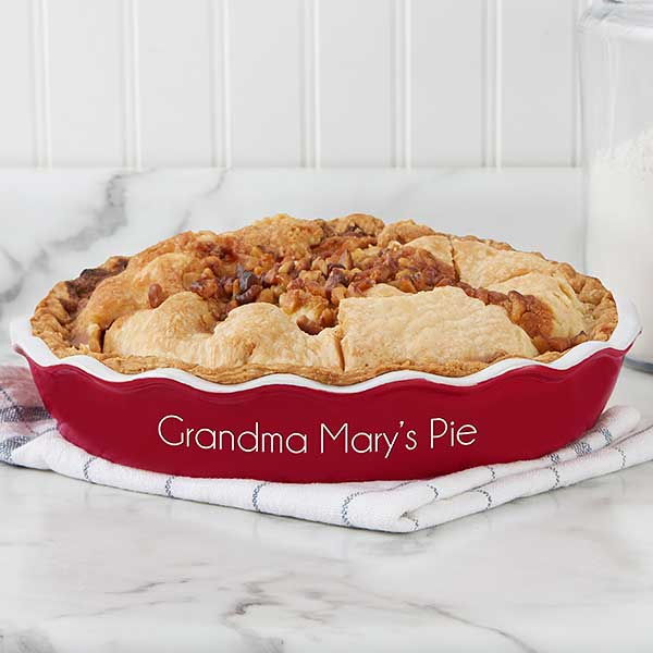 Personalized Classic Ceramic Pie Dish - 27762