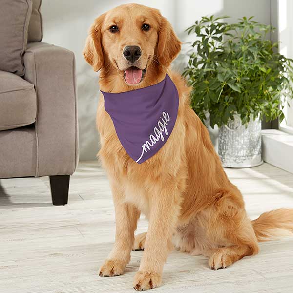 Script Name Personalized Dog Bandanas - 29308