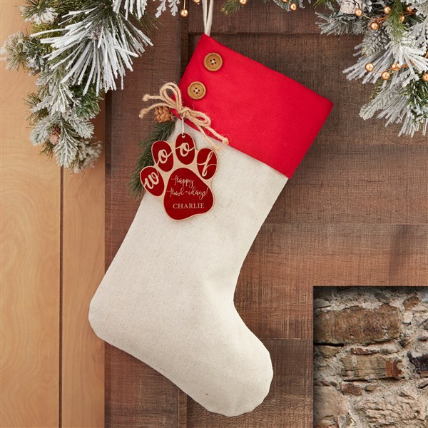 Happy Howl-idays Personalized Dog Christmas Stockings - 32715