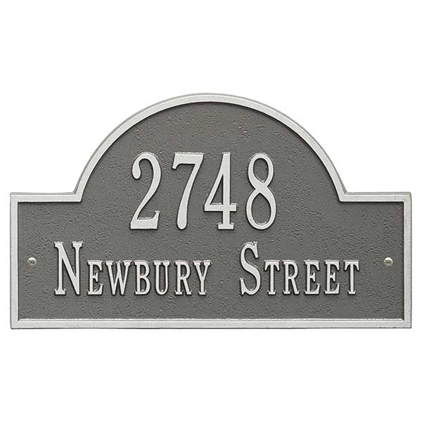 Custom Home Address Plaque - Metal - 3400D