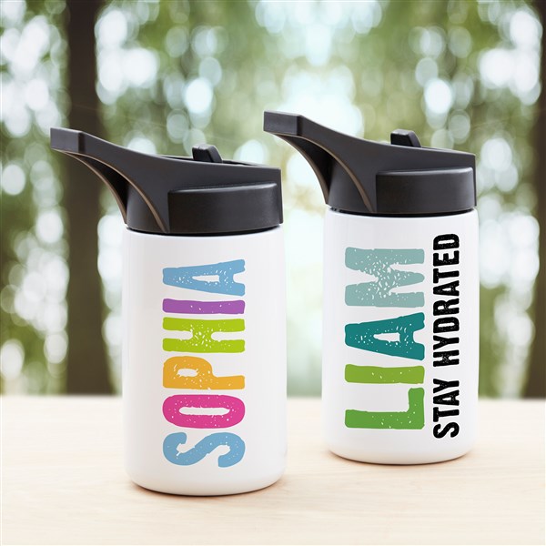 All Mine! Personalized Double-Wall Vacuum Insulated Water Bottle - 34039