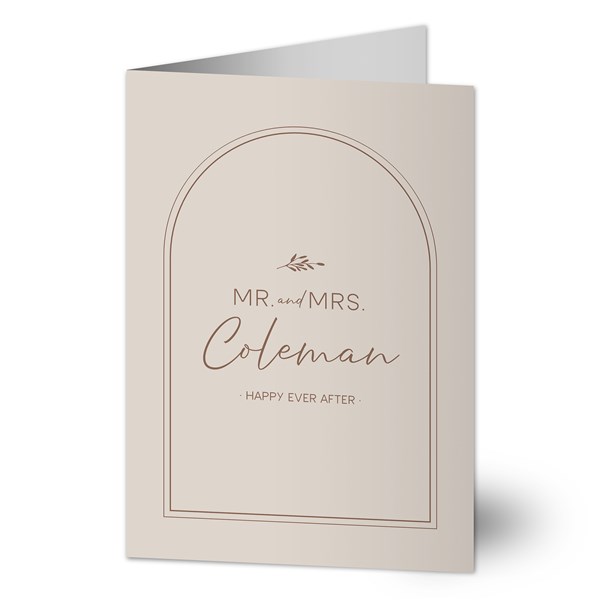 Natural Love Personalized Wedding Greeting Card  - 34647